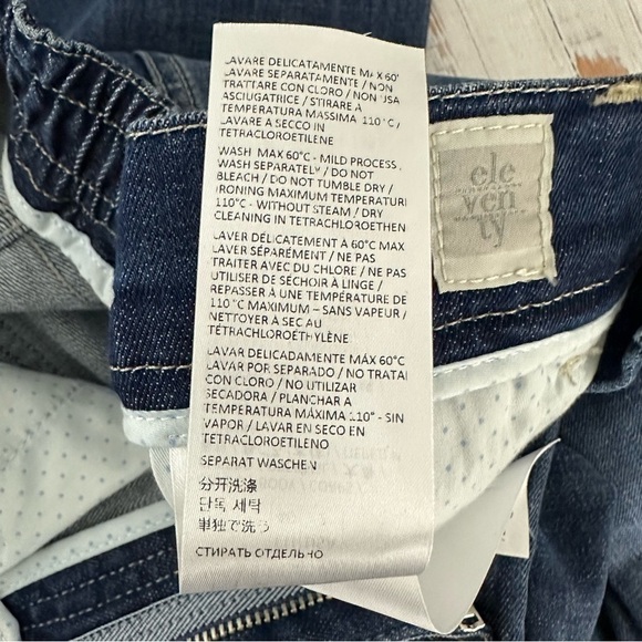 Eleventy Womens High Rise Straight Leg Blue Denim Wash Size US 2 - Picture 6 of 14